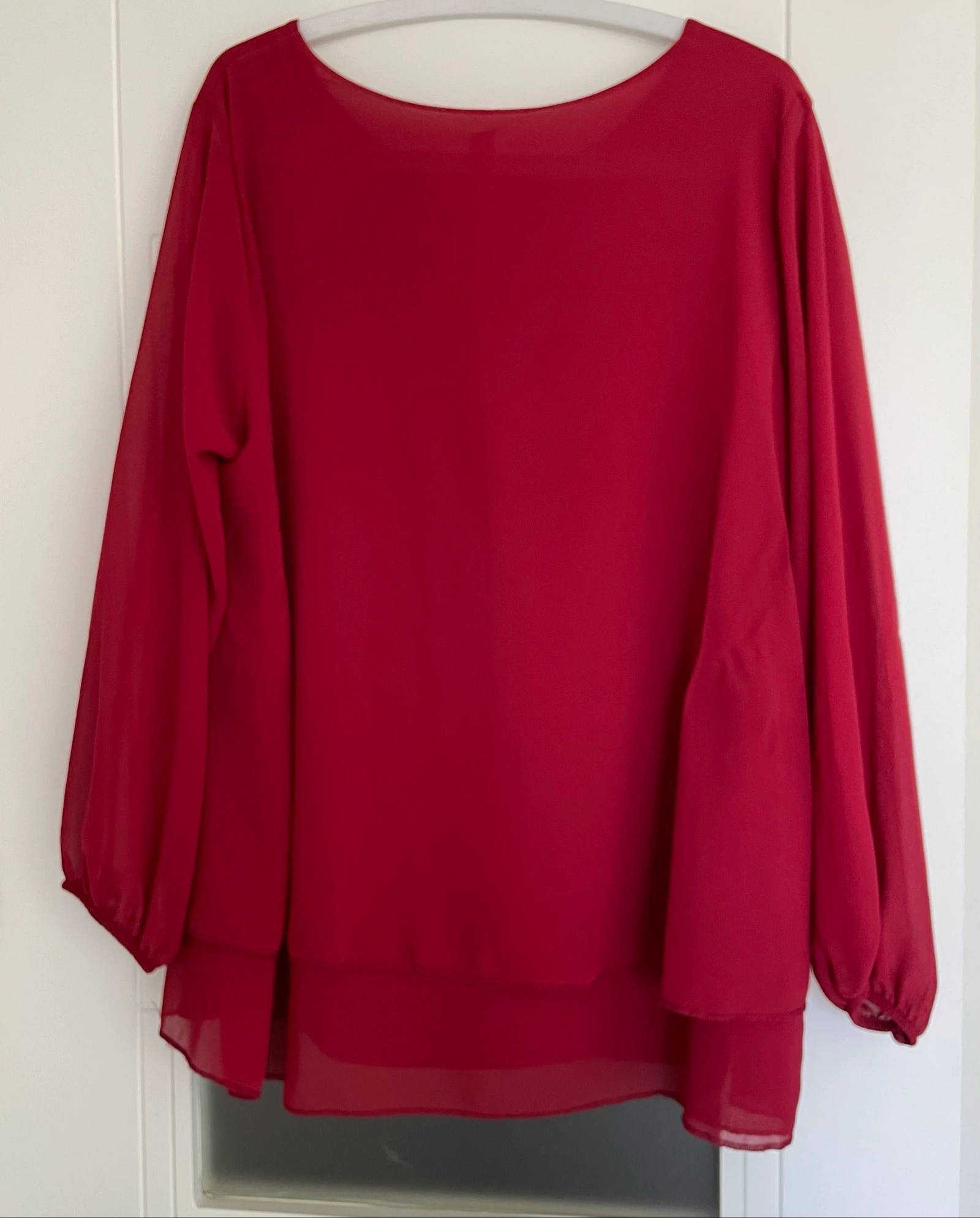 Blusa manga larga tecido fluido – photo 9